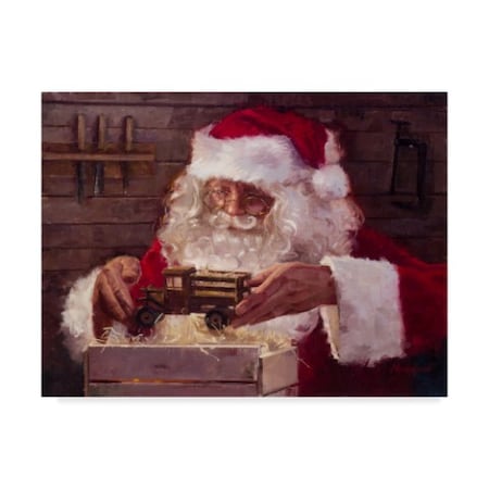 Meadowpaint 'Santas Workshop Inspection' Canvas Art,14x19